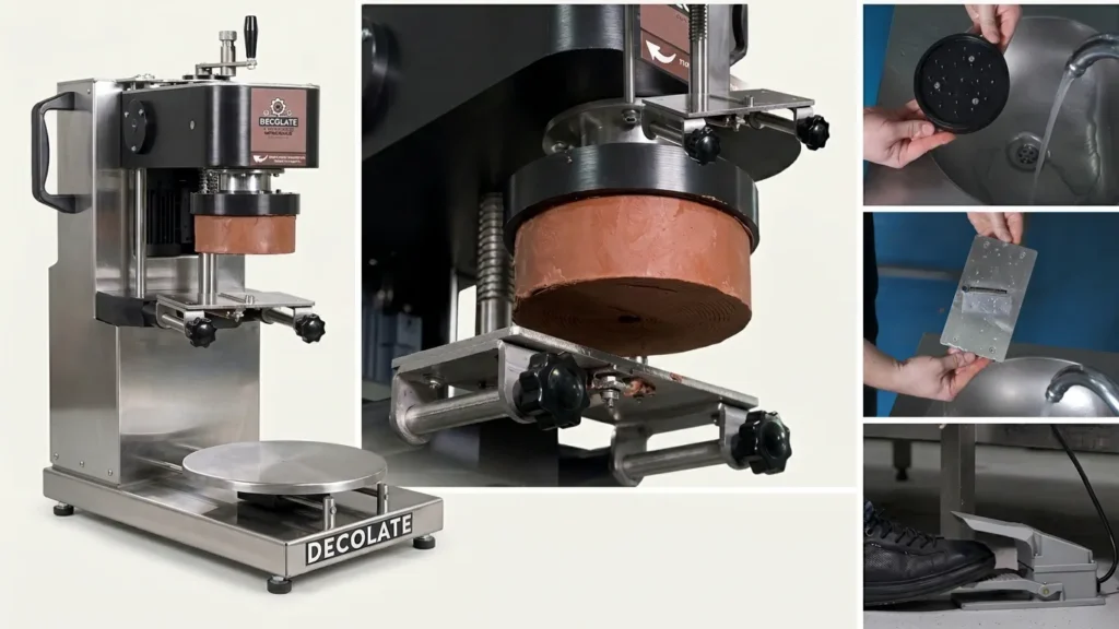 Decolate machine and decorating attachments